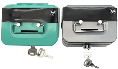 Mini Geldcassette met Slot - Veilige Spaarpot voor Kinderen (2 stuks)