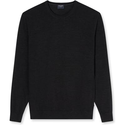 Olymp Trui O-Hals Wol Antraciet - Maat XXL - Heren - Pullovers