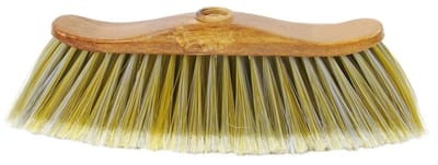 Altom Mirella Serie - Houten Bezem - Duurzaam Synthetisch Vezelharen - Rubberen Hoeken