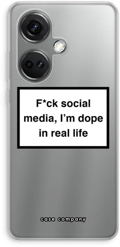 Case Company® - Hoesje geschikt voor OnePlus Nord CE 3 hoesje - I'm dope - Soft Cover Telefoonhoesje - Bescherming aan alle Kanten en Schermrand