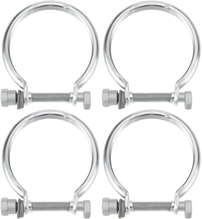 Dailygoods- Uitlaatpijp Klem - 4 Stuks - M10x67mm - Schokbestendig - Compatibel met Alfa Romeo 147/156 - Voorkomt Lekkage - U-vormige Beugel - Uitlaatklem