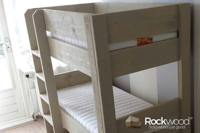 Rockwood® Bouwpakket Stapelbed Steigerhout naturel onbehandeld