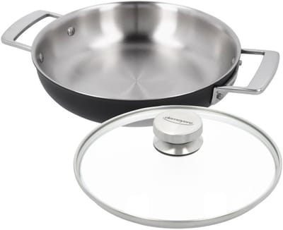 Demeyere Black 5 Multifunction Koekenpan - 24cm Met Glazen Deksel