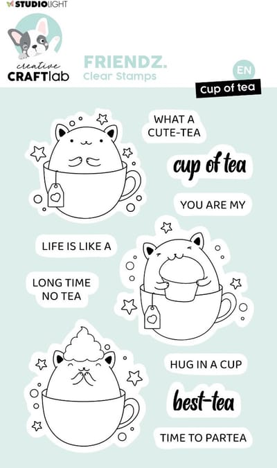Clear stamps Cup of tea - Friendz nr. 553