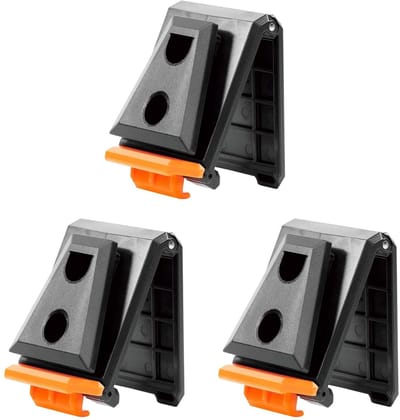 Allecto - Tool Belt Clip Tool Bag - Professionele Gereedschapsdrager - Zwart - Handig en Duurzaam - Geschikt voor Electriciens - 3 Stuks