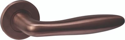 Intersteel Deurkruk Q 03 op rozet verdekt ø52x6mm PVD brons