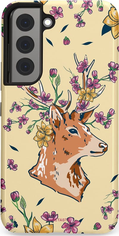 Casetastic Hoesje Geschikt voor Samsung S22 - Stijlvolle Beschermende Duo-layer Case - Woudwonder
