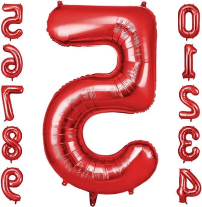 105cm Helium Ballonnen - Folie Ballonnen voor Verjaardag, Bruiloft en Feestdecoraties in Rood
