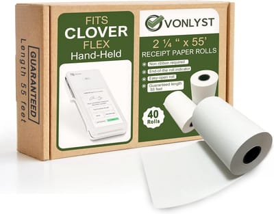 Thermisch Ontvangstpapier voor Kassasystemen - 40 Rollen