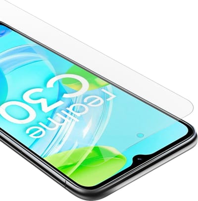 Cadorabo Screenprotector geschikt voor Realme C30 / Narzo 50i PRIME - Pantser film Beschermende film in KRISTALHELDER Geharde (Tempered) display beschermglas in 9H hardheid met 3D Touch
