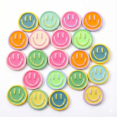 Gekleurde smiley koelkast magneten set van 20 stuks – decoratieve whiteboard magneten met vrolijke gezichten voor koelkast, keuken en kantoor