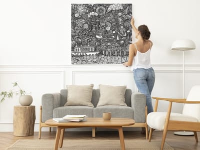 Kunstprint | Wanddecoratie | Canvas | 100 × 100 cm