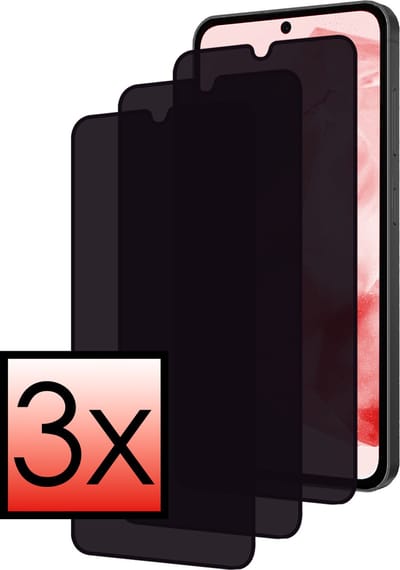Screenprotector - 3 Stuks - Geschikt voor Samsung Galaxy A35 - Privacy Filter - Beschermglas - Gehard Glas - Tempered Glass - Screen Protector - Anti Spy - Full Display Cover