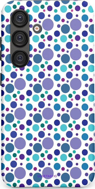 Casetastic Hoesje Geschikt voor Samsung S25 - Stijlvolle Beschermende Duo-layer Case - Bubble blauw