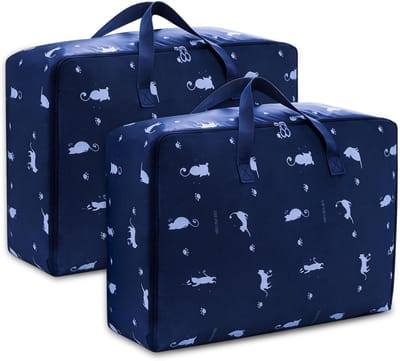 Extra Grote Verhuiszakken 105L - Waterdichte Opbergzakken met Ritssluiting voor Kleding en Dekbedden - Duurzame Heavy-duty Verhuisdozen voor een Eenvoudige Verhuizing