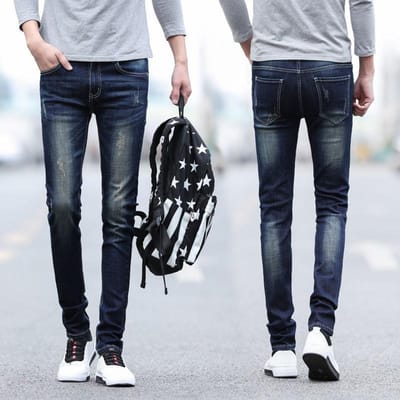 Jeans pour hommes Printemps et Été Jeans Gris Fumé Nouveaux Pantalons Amples Simples Droits Décontractés Polyvalents pour Hommes 36 noir