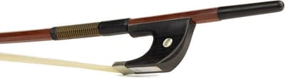 ELS BDG-10/44 duitse contrabas strijkstok, 4/4, brazielhout, achthoek, ebben slof, enkel oog, balein imitatie