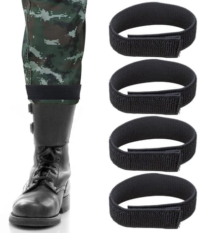 Dailygoods- Broekklem 4 stuks - Elastische Klittenband - Broekklemmen