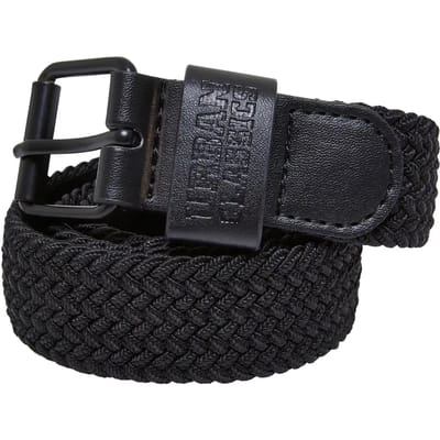 Urban Classics - Elastic Set Kinder riem - S/M - Zwart/Groen