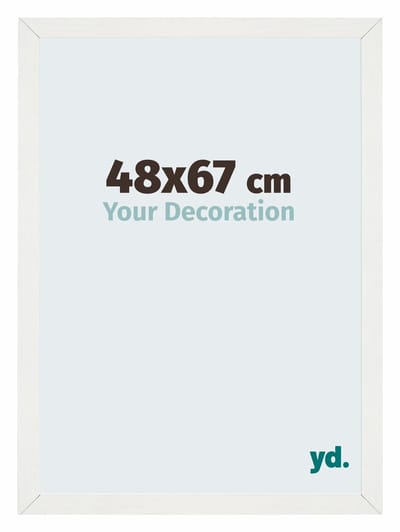 Your Decoration - Puzzellijst 48x67 cm - Wit Geveegd - Puzzellijst 500-1000 stukjes - MDF Fotolijst - Mura