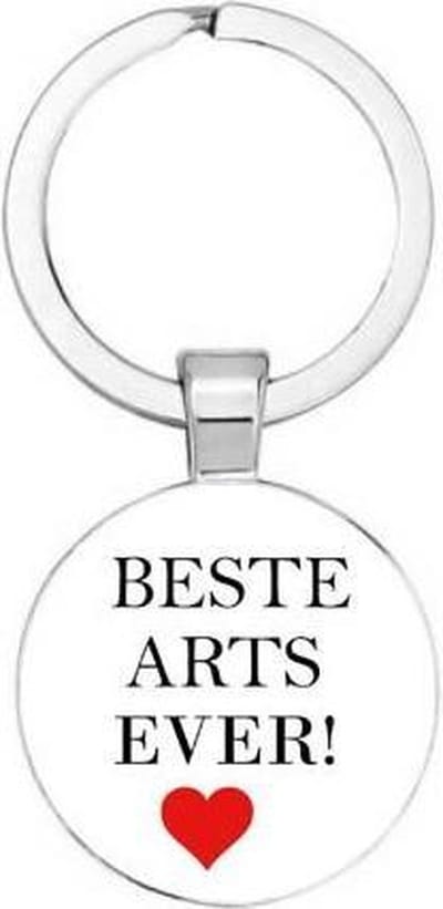 Akyol - Beste arts ever Sleutelhanger - Arts - Dokter - Leuk kado voor iemand die arts is - 2,5 x 2,5 CM