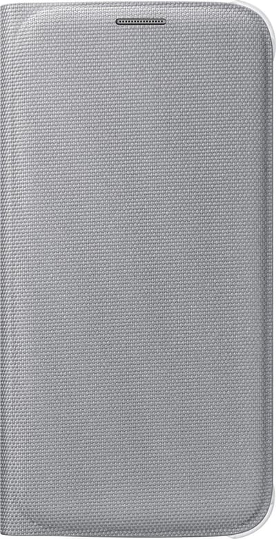 Samsung Galaxy S6 Flip Wallet Canvas - Zilver
