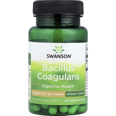 Bacillus Coagulans, 6 miljard CFU, 60 vegetarische capsules