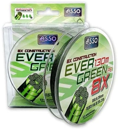 Asso Evergreen 300 M Karperlijn Groen 0.180 mm