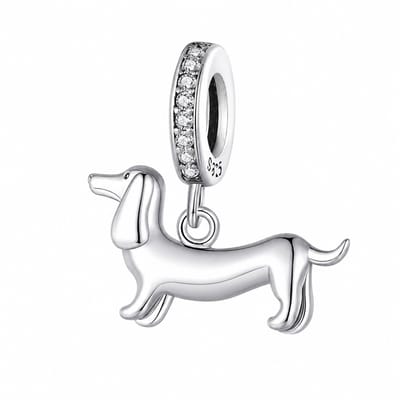 Teckel Hond - Dieren Serie – Bedel – Zilver – 925 Sterling Zilver - RomyStones –