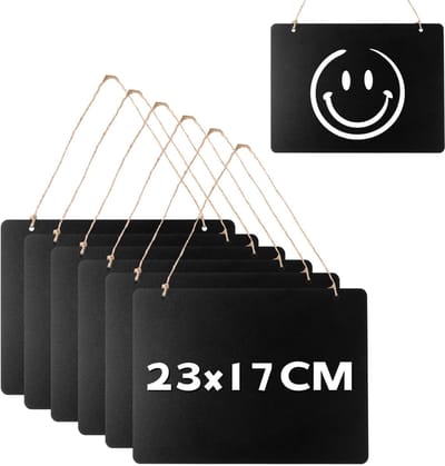Dailygoods- Krijtborden 8 stuks - Kleine Krijtborden 23 x 17 cm