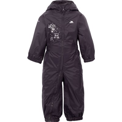 Trespass Waterdicht regenpak voor baby's van Unisex met druppelvormige voering (Donkergrijs)