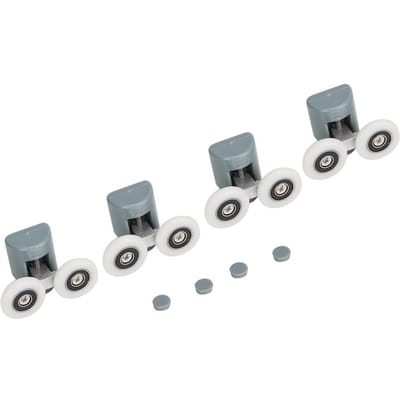 Remplacement des glissières supérieures de porte coulissante en verre de douche, rouleaux, poulies, roues Type 2