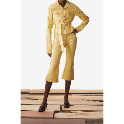 Daily Paper Yellow Ostrich Kalat Blazer Größe: XS | Jeansjacken Outlet | Damen | Gelb