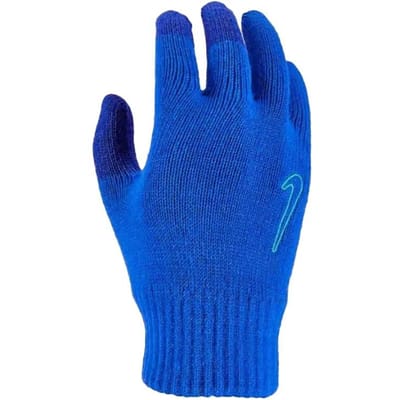 Nike Gebreide Swoosh Grip Handschoenen 2.0 voor volwassenen (Wild Royal/Turquoise)