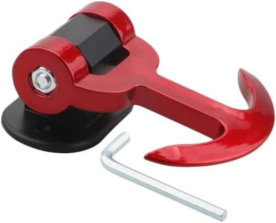Decoratieve T-Shaped Tow Bar Sticker voor Voertuigen - Bumper Decoratie in Rood, Perfect voor Auto's en Campers