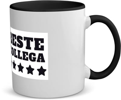 Akyol - beste collega koffiemok - theemok - zwart - Beste collega - teamgenoot - cadeau - 350 ML inhoud