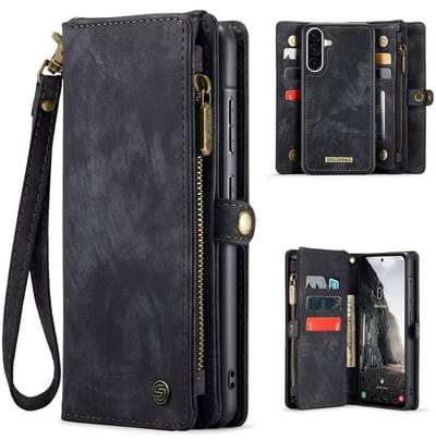 Solidenz Hoesje - Geschikt voor Samsung Galaxy A26 - Urban Wallet - Zwart