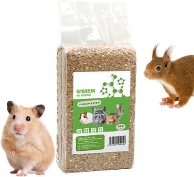 Kleine Dieren Bodembedekking - Natuurlijk Substraat - Geurbeheersing Kooien - Ademhalingsveilige Formule - 10x25x10cm