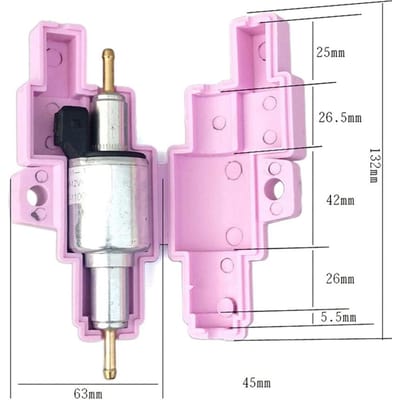 Beschermhoes voor brandstofpomp standkachel Waterdichte geluidsreducerende geluidsdichte hoes voor roze