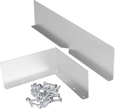 Dakgootbescherming - Regenwater ombuiger - Voorkom waterschade - Duurzame aluminium constructie - 232 x 82 cm - Zilverkleurig