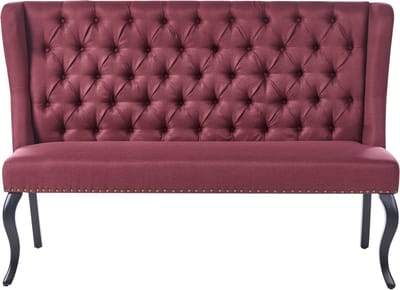 TORSBY - Tweezitsbank - Donkerrood - Polyester