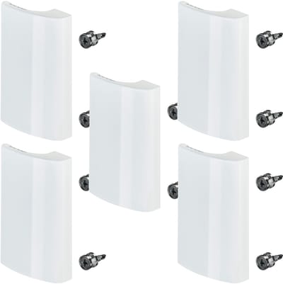 SOTECH 5 stuks Balkondeurklink SEJA aluminium 82 x 52 x 20 mm witte trekgreep Terrasdeurklink