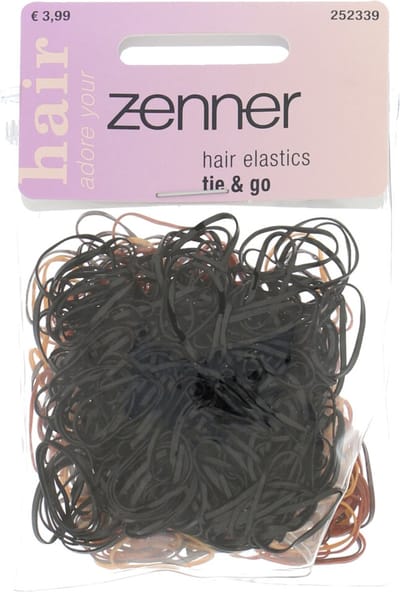 Zenner Elastieken Rubber in Etui Zwart en Bruin - 500 stuks