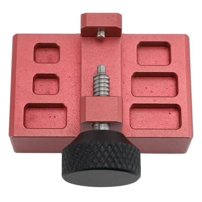Dailygoody - Horlogegesp - Horlogereparatiegereedschap - Perfect voor hobbyisten - Rood - Buiggereedschap - Aluminium - Geschikt voor horlogemakers - ...