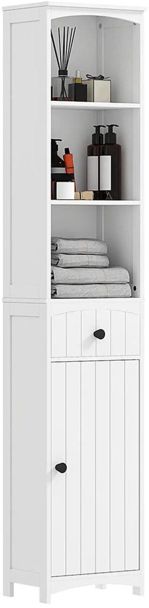 Gutent Badkamerkast-3 Planken-1 Lade-Massief-MDF-Wit