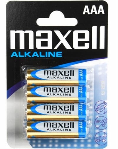 Maxell Batterij - Alkaline AAA - 4 Pack