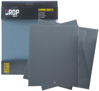 CROP Waterproof Schuurpapier Set - P320 + P400 + P600 + P800
