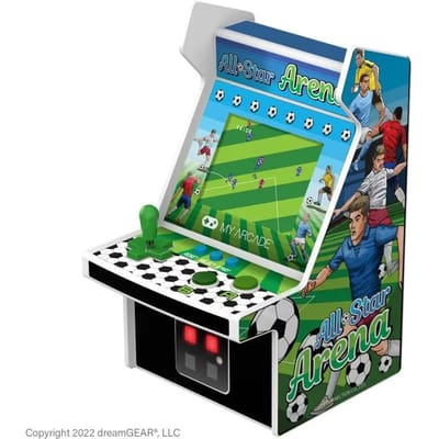 My Arcade MICRO PLAYER 6.75" ALL-STAR ARENA COLLECTIBLE RETRO (307 GAMES IN 1) WHITE