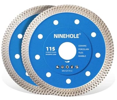 Diamantdoorslijpschijf voor Porselein, Tegels, Graniet, Marmer en Keramiek - Extra Dunne Slijpschijf 115x22,2 mm