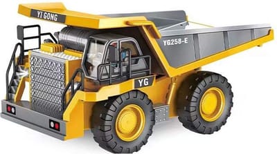 DrPhone RCDT - RC 1:24 Dump Truck – 9 Kanaal Dump Truck – Bestuurbare Mini Dump Truck – Radio Control Dump Truck - Geel